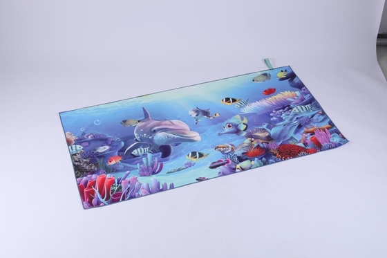 180x85cm повторно используют ткань быстрый сухой уток 200gsm напечатал пляжный полотенце