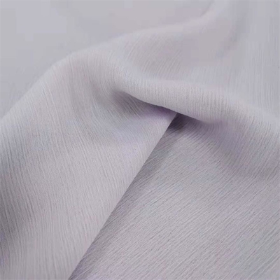 Материал твердого полиэстера ткани Georgette Crinkle 75d шифоновый