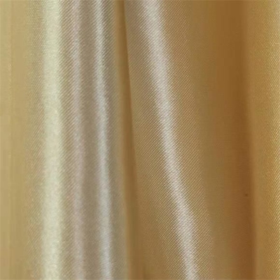 сатинировка ткани 87gsm золота 50dx75d шифоновая поли для блузок и платьев